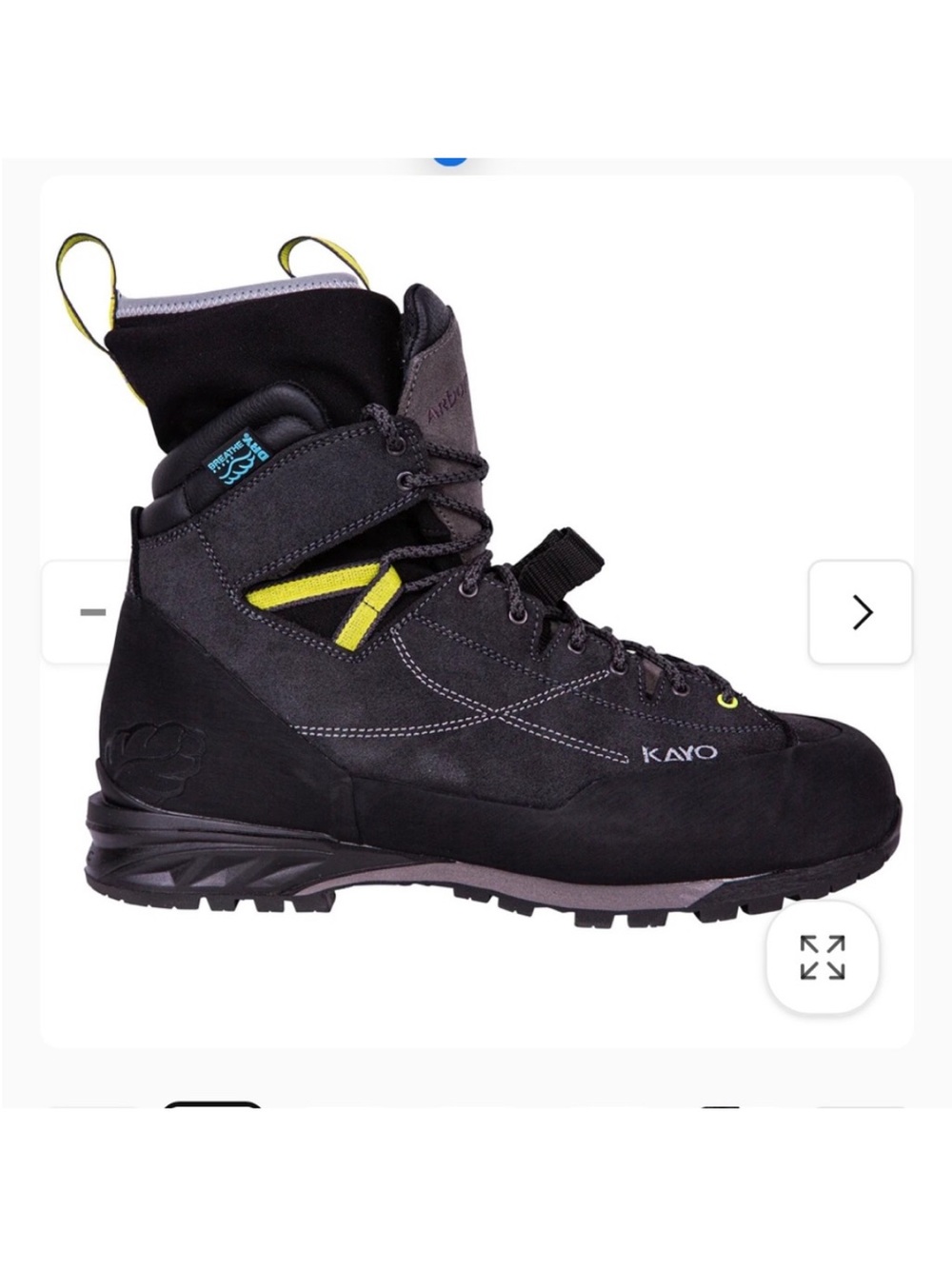 Arbortec AT34000 Kayo Chainsaw Protective Climbing Boots – Charcoal Black